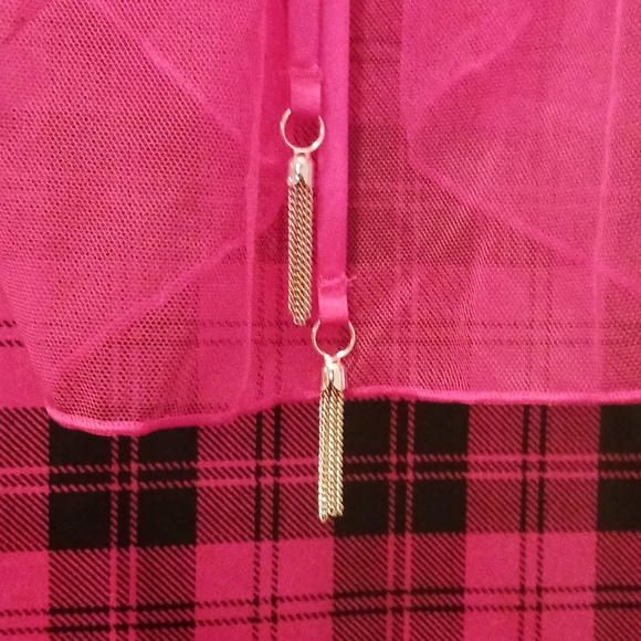 Red Victoria's Secret sheer padded babydoll with accents size 36C - Picture 9 of 13